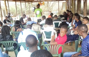 Training Makini school prefects at Camp Malta